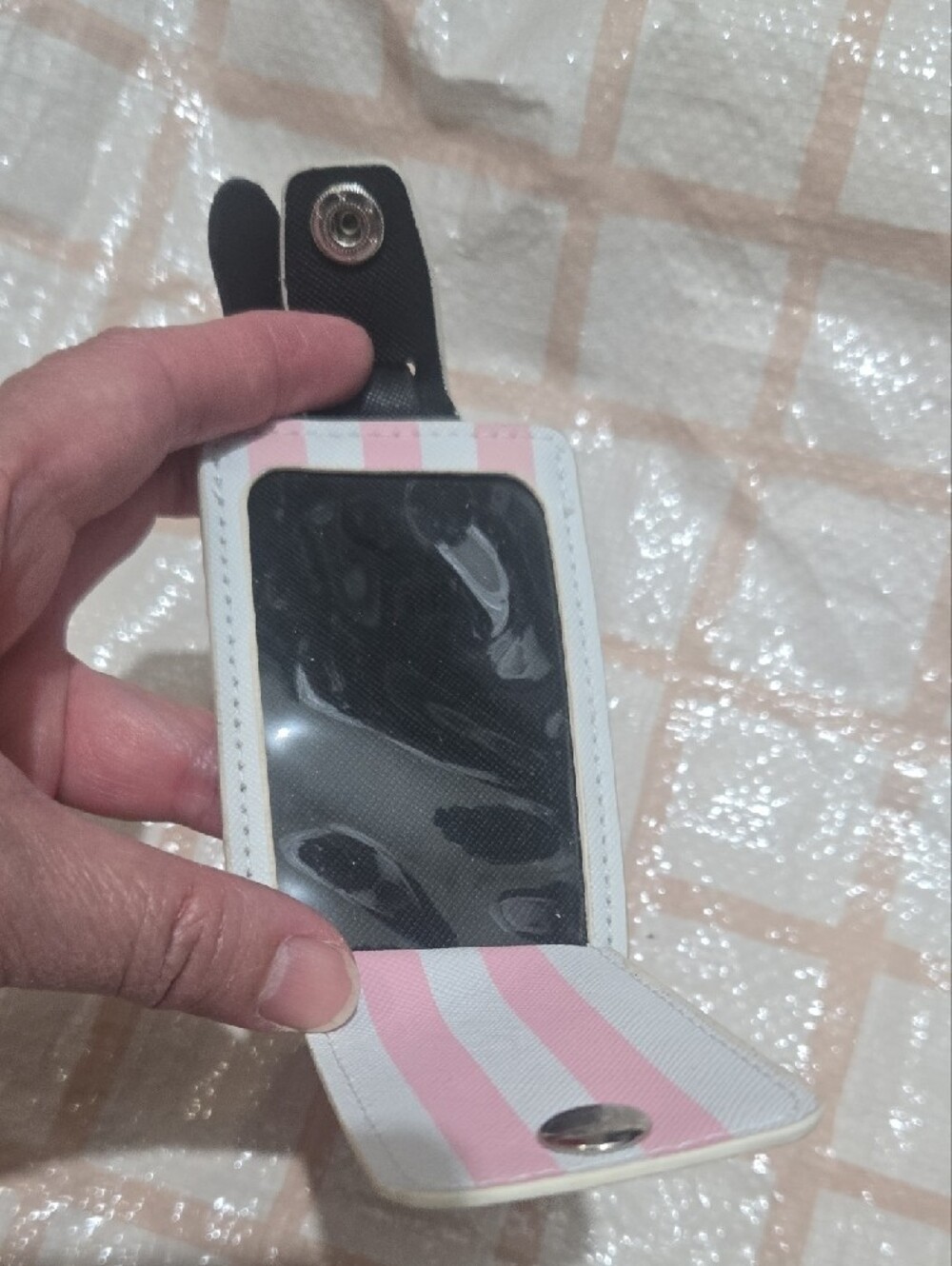 Victoria's Secret Pink & White Striped Travel Accessory Set - Picture 15 of 16